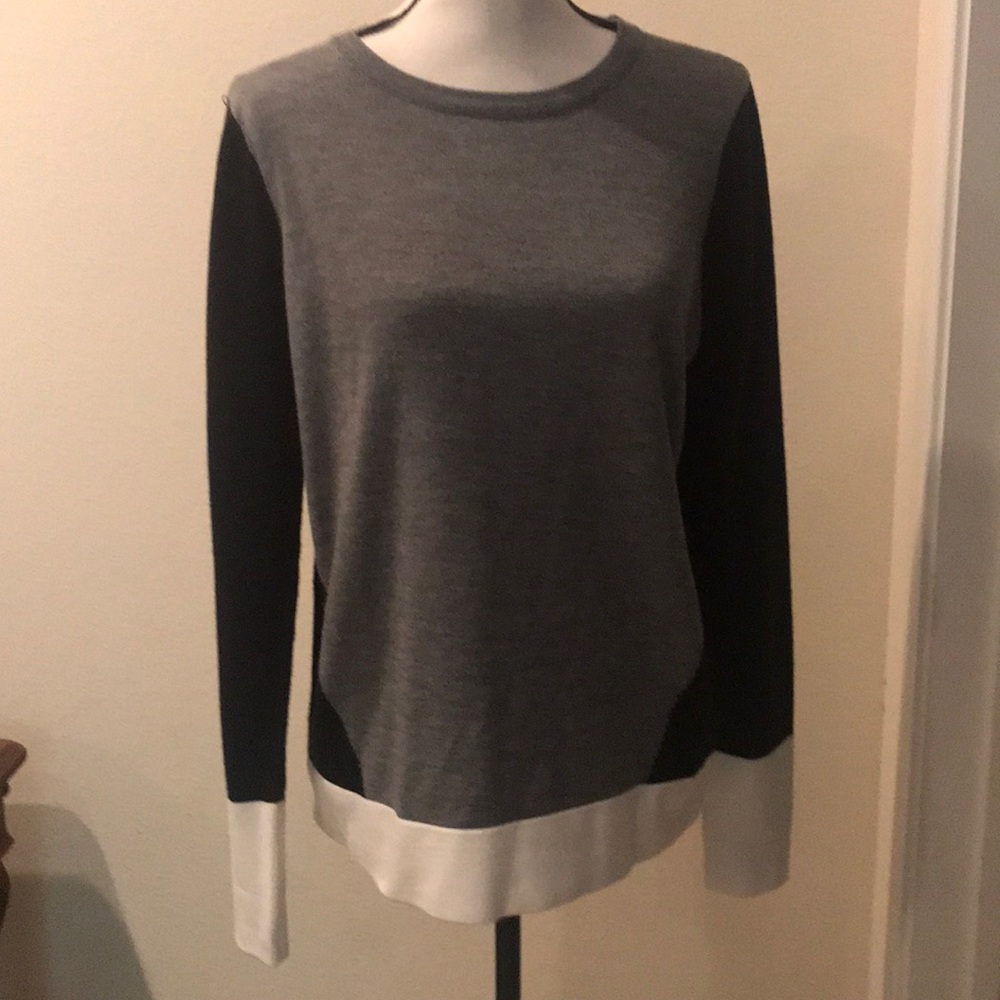 Black, Gray and White sweater